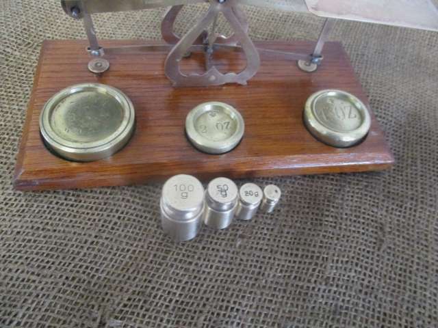 Lovely Vintage Brass Post Office Scale