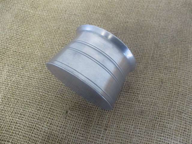 Rare Large Vintage Pewter Capstan Inkwell            England             Early 1900's