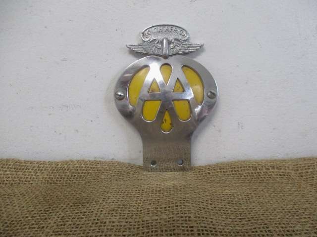 Vintage AA SouthAfrica/Suid Afrika No B 36919 Car Badge           Issued Approx Between 1930 - 1945