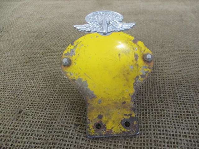 Vintage AA SouthAfrica/Suid Afrika No B 36919 Car Badge           Issued Approx Between 1930 - 1945