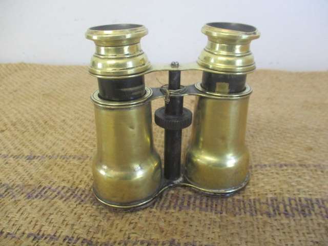 Antique Brass Binocular  (Military???)            Early 1900's