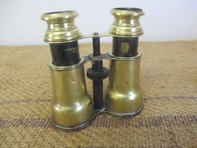 Antique Brass Binocular  (Military???)            Early 1900's