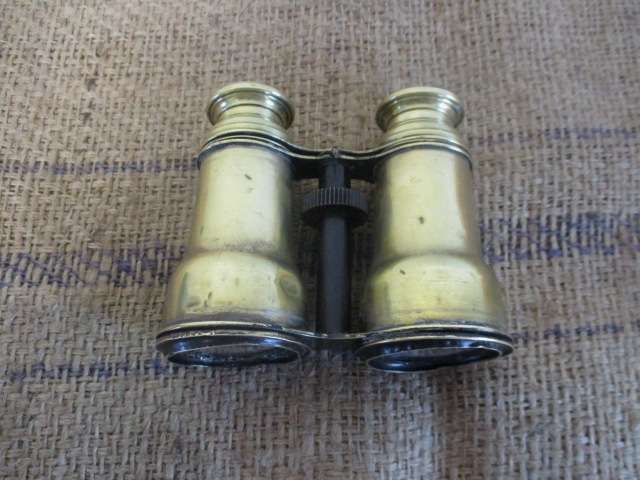 Antique Brass Binocular  (Military???)            Early 1900's