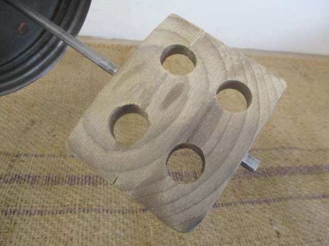 Very Old Vintage Butter Churn Head For Larger Bowls