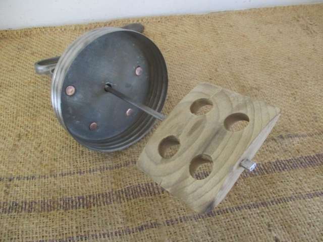 Very Old Vintage Butter Churn Head For Larger Bowls