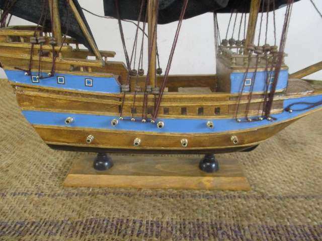 Santa Maria Caribbean Wooden Model Pirate Ship