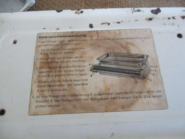 Nice Vintage Westa - Karat 10Kg Kitchen Balancing Scale           Made In West Germany
