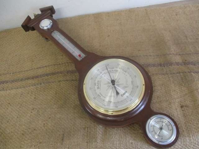 Lovely Vintage Wall Mount Emrex Barometer With Thermometer And Hygrometer    Japan