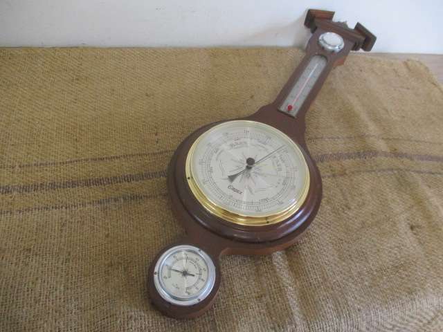 Lovely Vintage Wall Mount Emrex Barometer With Thermometer And Hygrometer    Japan