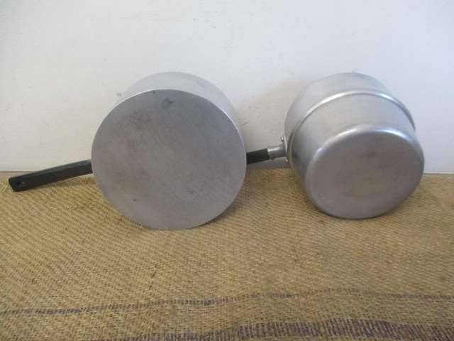 Rare Large Vintage Crown Merton Thick Aluminum Double Boiler    Made In England