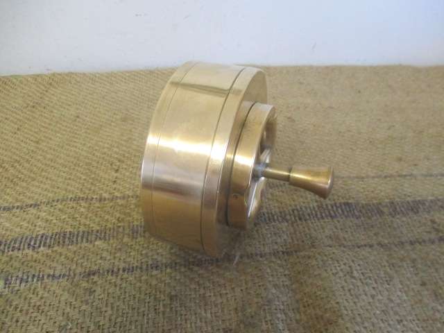 Stunning Rare Vintage Brass Lido Spinning Ashtray           Pat. Pend. U.S.A.