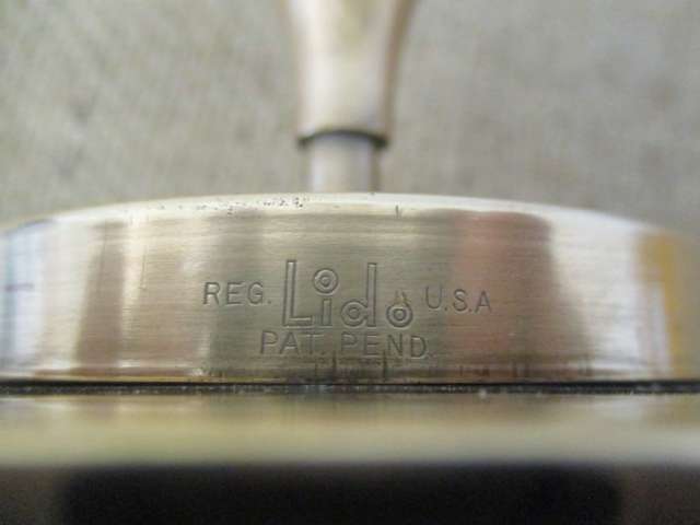 Stunning Rare Vintage Brass Lido Spinning Ashtray           Pat. Pend. U.S.A.