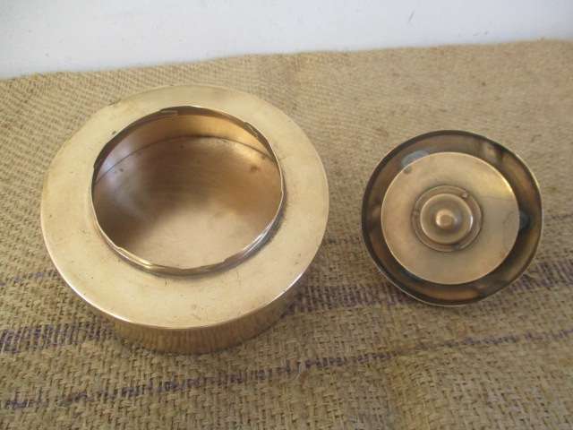 Stunning Rare Vintage Brass Lido Spinning Ashtray           Pat. Pend. U.S.A.