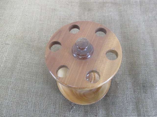 Lovely Vintage Wooden Six Pipe Stand
