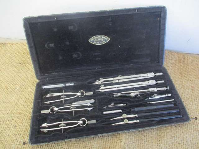 Rare Collectable Antique/Vintage J.S.Staedtler Mars Precision Drafting Set       1800's - 1900's