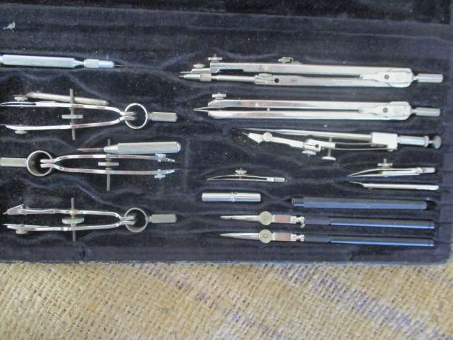 Rare Collectable Antique/Vintage J.S.Staedtler Mars Precision Drafting Set       1800's - 1900's