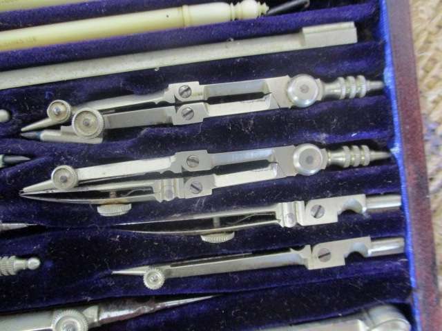 Magnificent Rare Collectable Vintage T.Cooke & Sons London Drafting Set In Original Case