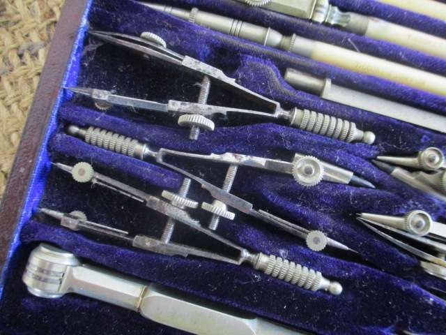 Magnificent Rare Collectable Vintage T.Cooke & Sons London Drafting Set In Original Case