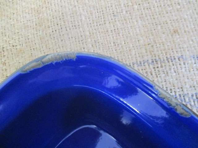 Beautiful Vintage Real Old School Enamel Pie Dish