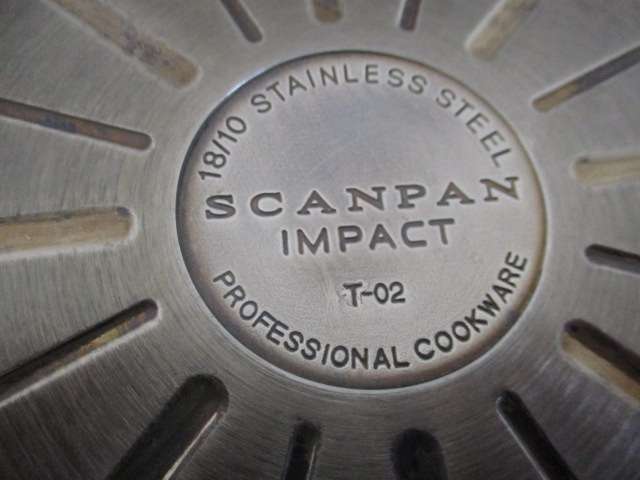 Smart Scanpan Impact T-02 18/10 Stainless Steel Frying Pan                  Made In Denmark