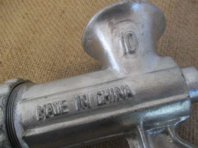 Nice And Hefty Complete Vintage Star No 10 Cast Iron Meat Mincer    China