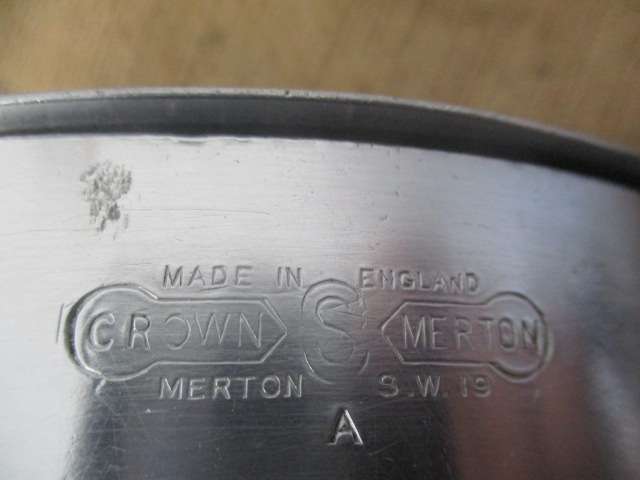 Rare Sizable Vintage Crown Merton Thick Aluminum Double Pot Set        Made In England