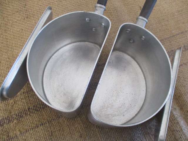 Rare Sizable Vintage Crown Merton Thick Aluminum Double Pot Set        Made In England