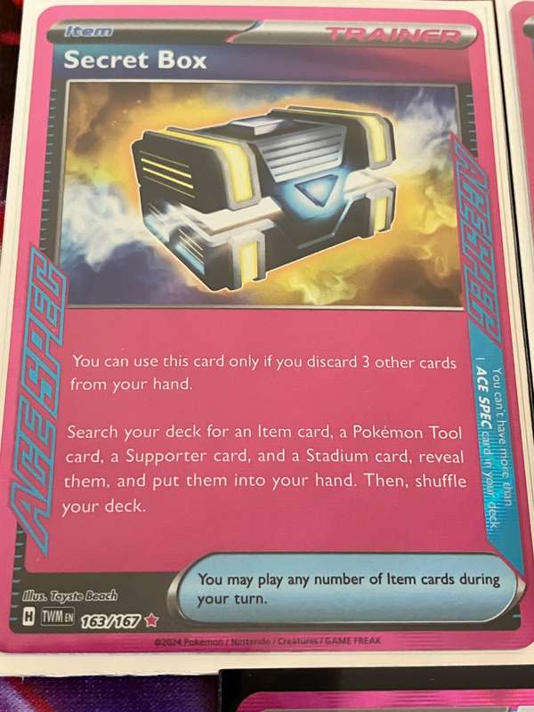 Pokemon: Bundle of 5 ACE SPEC cards sold as one
