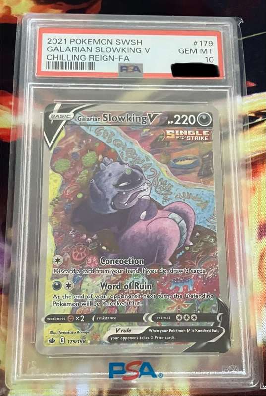 Pokemon: Galarian Slowking V (Alt Art) (PSA10)