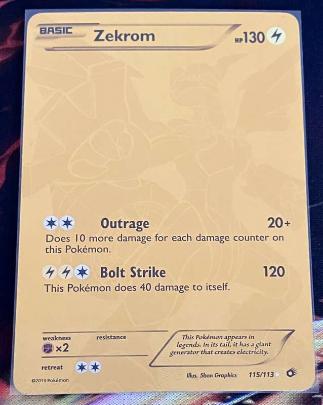 Pokemon: Zekrom (Full Art Secret Rare)