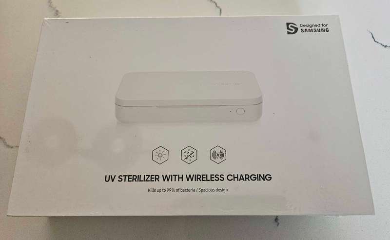 SamsungUV Sterilizer with Wireless Charging - White