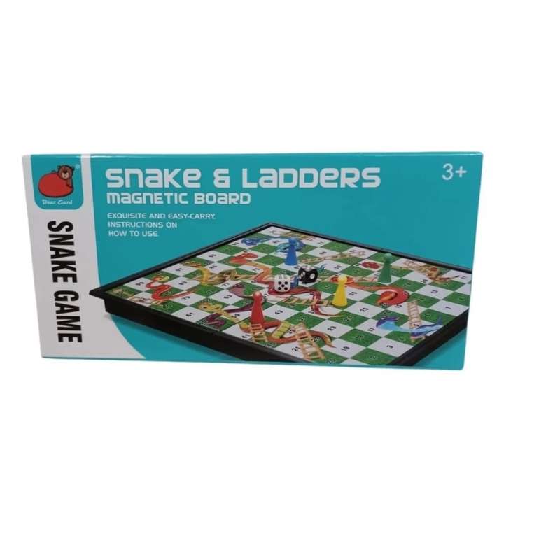 Foldable Magnetic Travel Snakes & Ladders Board Game Set