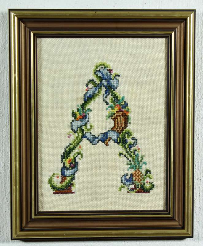 Embroidered monogram