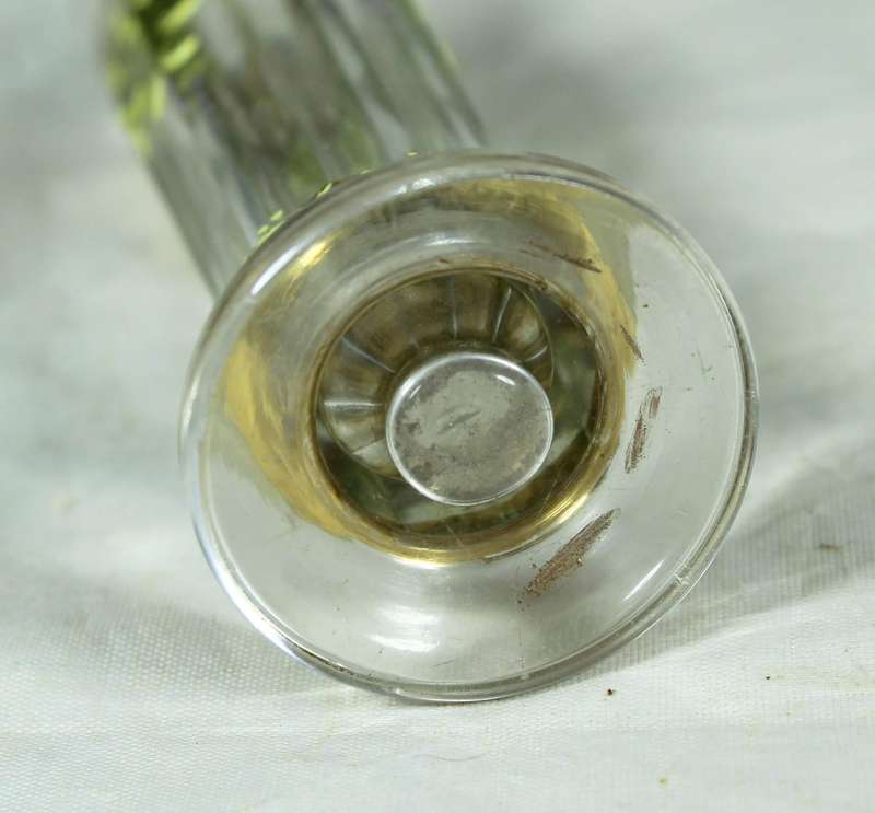 Vintage Bohemian small vase, hand painted and decorated