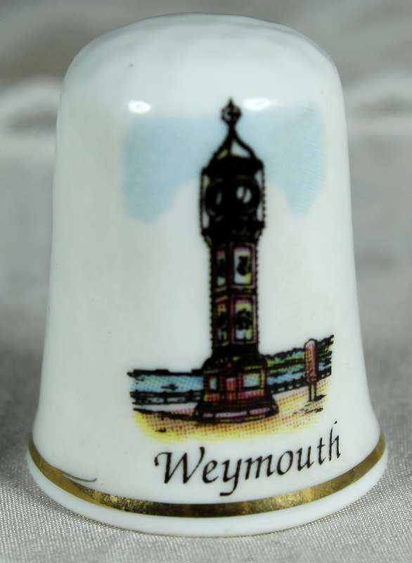 Bone China thimble - Weymouth