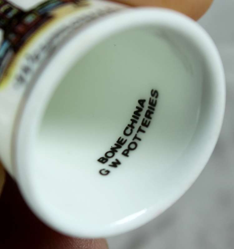 Bone China thimble - Weymouth