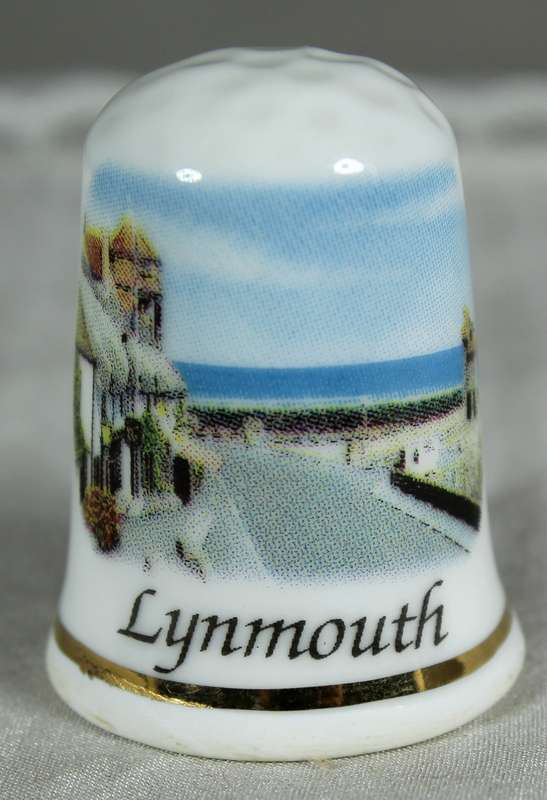 Bone China thimble - Lynmouth