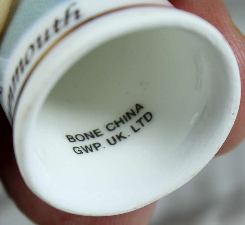 Bone China thimble - Lynmouth