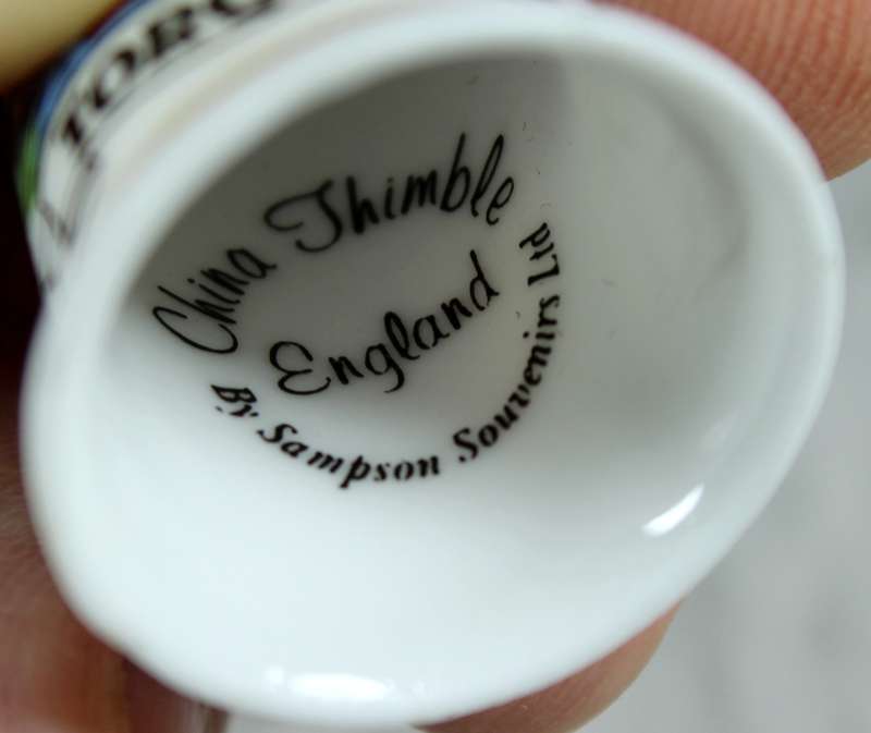 Bone China thimble - Torquay