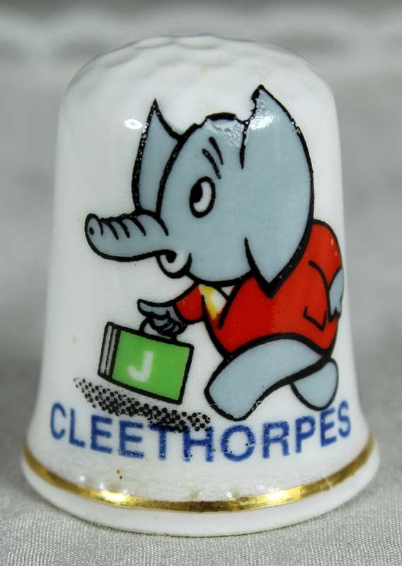 Bone China thimble - Cleethorpes