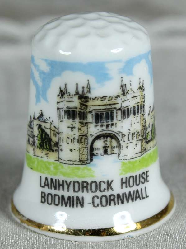 Bone China thimble - the national trust - Lanhydrock house - Cornwall