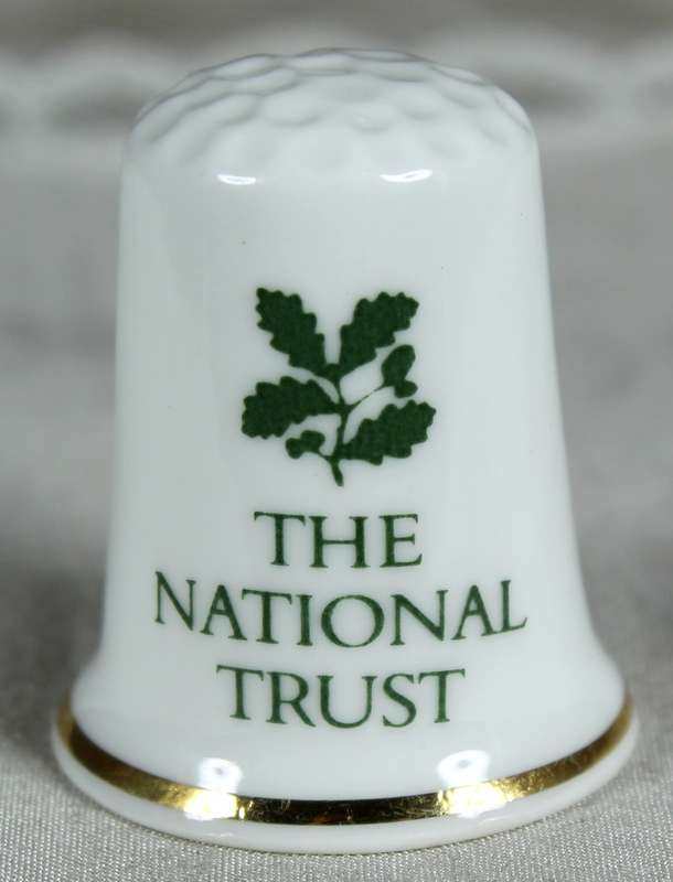 Bone China thimble - the national trust - Lanhydrock house - Cornwall