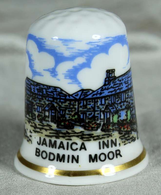 Bone China thimble - Staffordshire - Jamaica Inn - Bodmin Moor