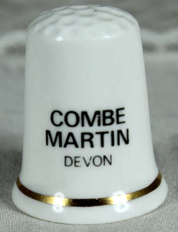Bone China thimble - Kildsware - Combe Martin Devon