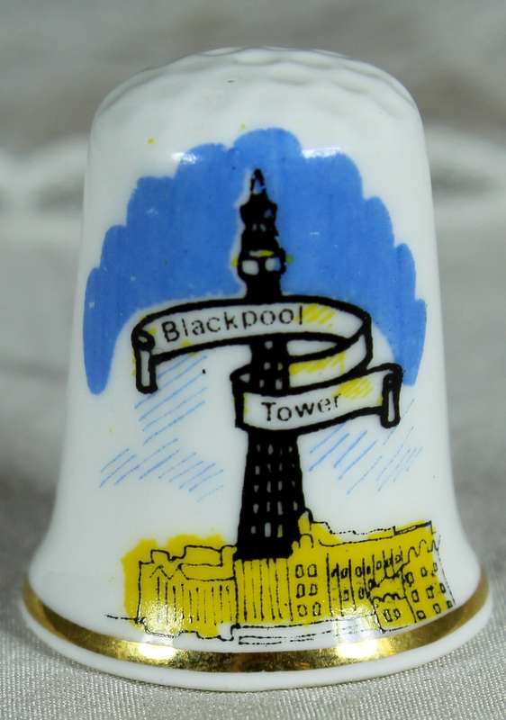 Bone China thimble - Staffordshire - Blackpool tower