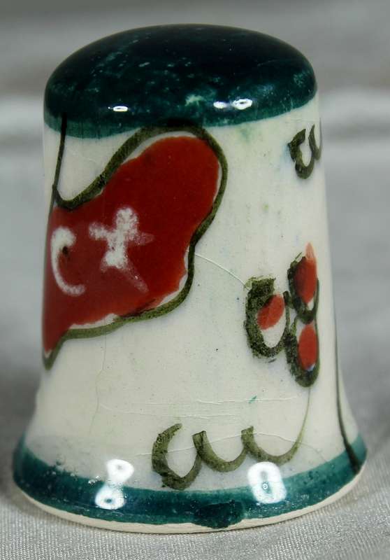 Bone China thimble - hand painted - Turkey