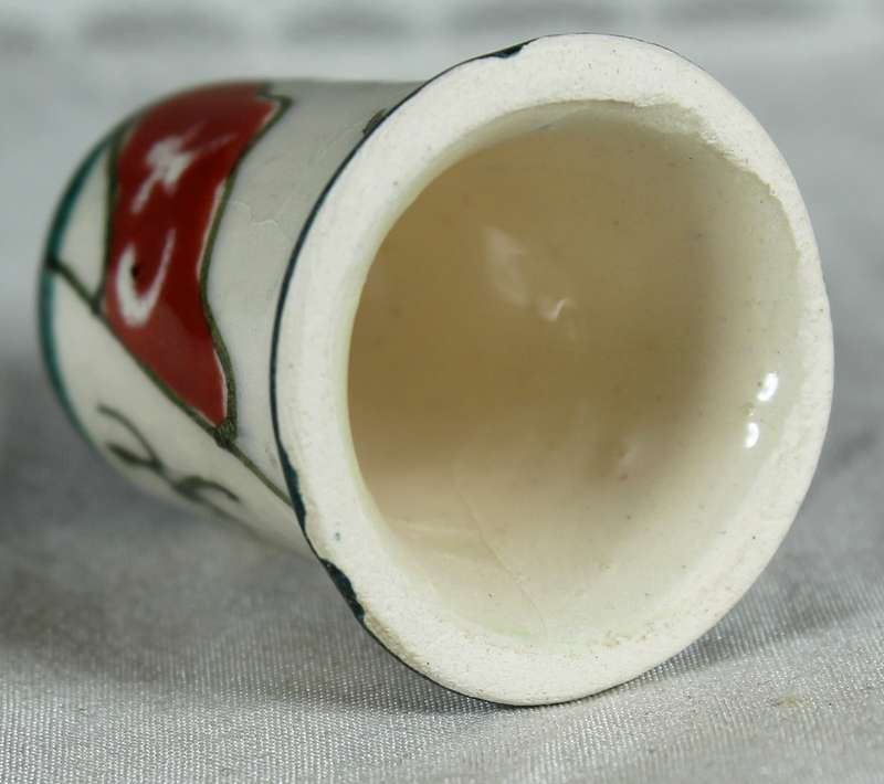 Bone China thimble - hand painted - Turkey