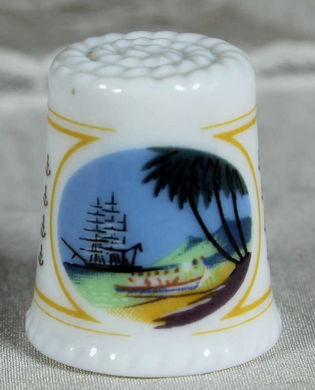 Bone China thimble - collectors club - Shoga - clipper shiy