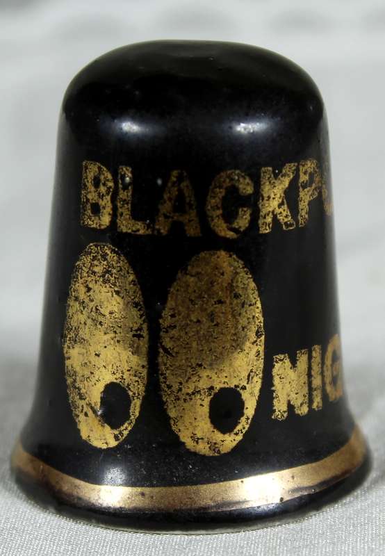 Bone China thimble - Blackpool at night