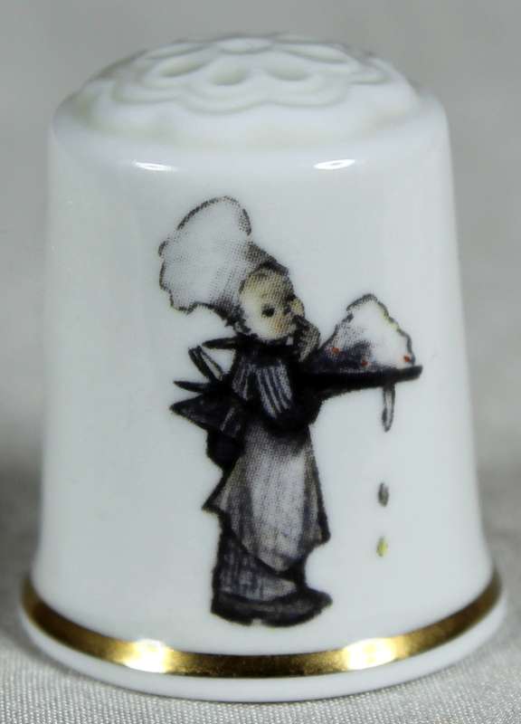 Bone China thimble - MJ Hummel - chef